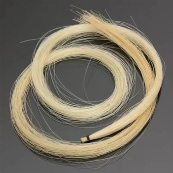 1 шт. 79 см натурального белого Конского волоса, волоски для лука Эрху, Детали музыкальных инструментов