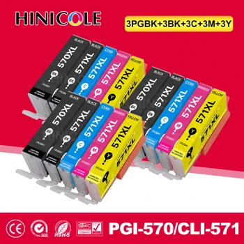 Hinicole Использовать Для Canon PGI 570 CLI 571 PGI570 XL Чернильный Картридж Для Canon Pixma MG5750 MG5751 MG5752 MG6850 MG7750 MG6853 MG7753