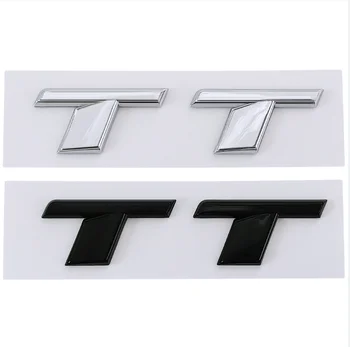3D ABS Хром Черный Буквы Логотипа TT Эмблема Багажника Автомобиля Значок Наклейка Для Audi TT RS MK1 8N 8J MK3 8S MK2 TT Стикеры Аксессуары