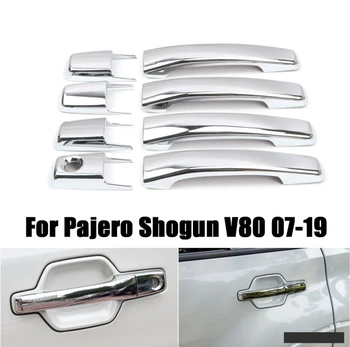 для Mitsubishi Pajero/Shogun V80 2007-2019 Серебристая внешняя отделка защитной крышки дверной ручки