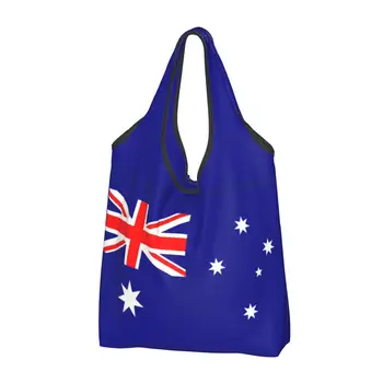 Симпатичная сумка для покупок с изображением флага Австралии, портативная сумка для покупок Australian Pride