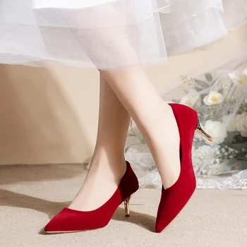 BCEBYL/ Новая Модная Женская обувь на шпильке С Острым Носком И Мелким Носком; Пикантные Элегантные Вечерние Свадебные туфли на Высоком каблуке